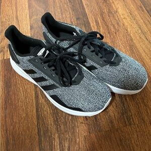 Adidas Men's Black and White Sneakers